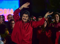 'Se acabo el sabotaje de la Asamblea Nacional', aseguró Maduro ante miles de Chavistas. AFP / R. Schemidt