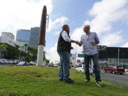 Inauguración. Enrique Alfaro y Pedro Escapa durante el acto protocolario. ESPECIAL /