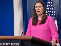 'El presidente intervino como cualquier padre lo haría', declaró la portavoz de la Casa Blanca, Sarah Huckabee. AFP / N. Kamm