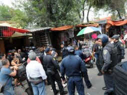 La riña ocurrió esta tarde en el barrio de Tepito de la colonia Morelos, delegación Cuauhtémoc. SUN / E. Sánchez