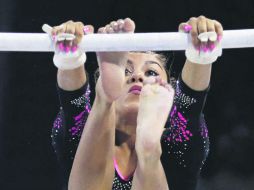 Ahtziri Sandoval. La mexicana fue plata en barras asimétricas. AP /