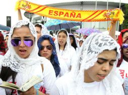 Los feligreses de La Luz del Mundo celebraron su fe en un icónico rincón tapatío. EFE / U. Ruiz