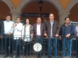 El alcalde Pablo Lemus durante la inauguración de la plaza en Tesistán. TWITTER / @ZapopanGob