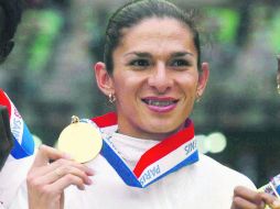 El Campeonato Mundial de Atletismo de París 2003 representó uno de los puntos más altos en la carrera de Ana Gabriela Guevara. MEXSPORT / ARCHIVO