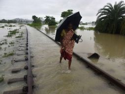 Las precipitaciones afectan a 3.1 millones de personas en India. AFP / B. Boro