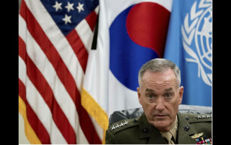 Joseph Dunford visita Asia para coordinar a los actores regionales en la escalada de tensión con Corea del Norte. AP / A. Harnik