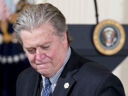 Bannon contradijo la postura militar de Trump frente a Corea del Norte, inferiendo que su retórica en este frente es irreal. AP / ARCHIVO