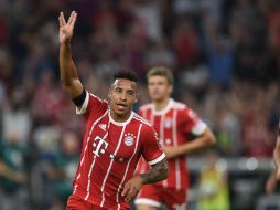 Corentin Tolisso anota en su debut liguero con el Bayern. AFP / A. Gebert