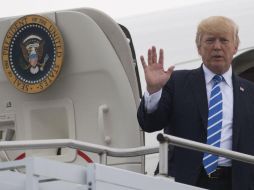 Donald llamó por teléfono al presidente del gobierno español cuando viajaba en su Air Force One. AFP / S. Loeb