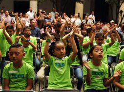 Estos niños son parte de los 236 que superaron las pruebas. EL INFORMADOR / E. Barrera