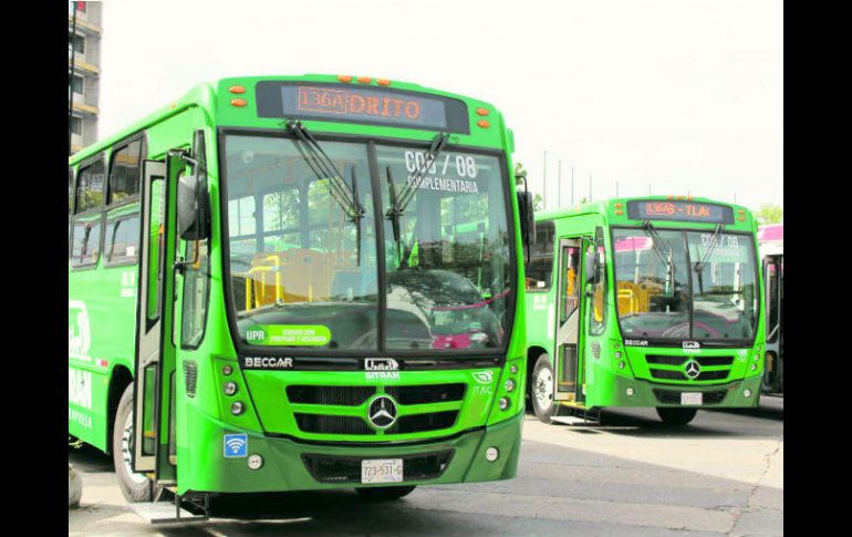 De un parque de seis mil 928 camiones en Jalisco, en la presente administración se han renovado mil 308 unidades. ESPECIAL /