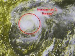 Según los pronósticos, Harvey tocará tierra la noche del viernes o el sábado en la madrugada. TWITTER / @conagua_clima