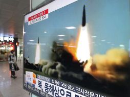 Corea del Norte lanzó al menos tres misiles, cuyas características no han sido todavía identificadas. AP / A. Young-joon