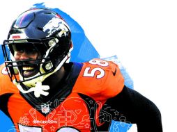 Von Miller, la defensa de los Broncos gira en torno a lo que haga sobre el emparrillado. EL INFORMADOR / J. López