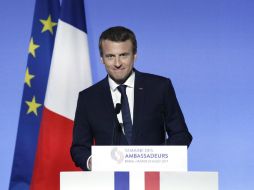 Las declaraciones de Macron son unas de las más fuertes pronunciadas por un dirigente europeo sobre la situación en Venezuela. EFE / Y. Valat