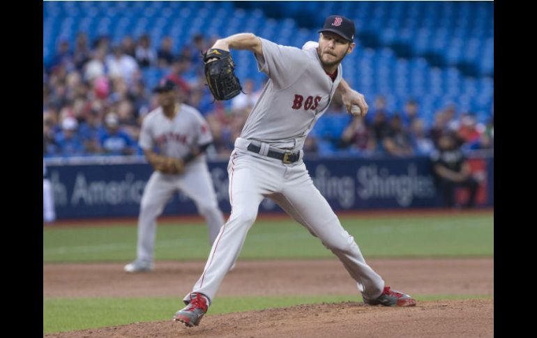 Chris Sale. El abridor de Boston trabajó siete entradas permitiendo tres hits y recetó 11 ponches. AP / C. Young