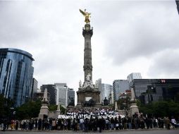 La demanda por la transformación efectiva de la PGR se dio en una manifestación en el Ángel de la Independencia. SUN / A. Romero