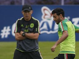 Juan Carlos Osorio durante un entrenamiento del Tri llevado a cabo ayer, martes 29 de agosto de 2017. AP / M. Ugarte