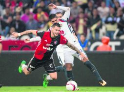 Ni en Liga ni en Copa despierta el Atlas. Anoche, Milton Caraglio y compañía fueron superados por las Águilas del América. MEXSPORT /