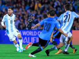 Lionel Messi fue uno de los elementos de Argentina que más se insinuó ante la portería rival. EFE / F. Anfitti