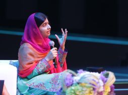 Durante su ponencia en México Siglo XXI, Malala asegura que uno de sus sueños es trabajar aquí para garantizar la educación. ESPECIAL /