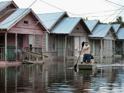 'Harvey' dejó a su paso por Texas varios muertos y casas inundadas. AFP / S. Olson