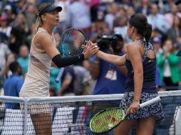 El marcador terminó 5-7, 6-4, 6-2 a favor de la letona Anastasija Sevastova, en el torneo celebrado en Nueva York. AFP / E.M. Alvarez