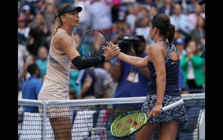 El marcador terminó 5-7, 6-4, 6-2 a favor de la letona Anastasija Sevastova, en el torneo celebrado en Nueva York. AFP / E.M. Alvarez