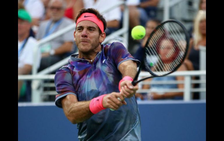 Del Potro, campeón del US Open en 2009, repitió su actuación del año pasado y espera mejorarla cuando dispute el pase a semifinales. AFP / C. Brunskill