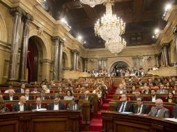 El Parlamento catalán aprobó este miércoles una ley que ampara la celebración de un referéndum secesionista. EFE / M. Pérez