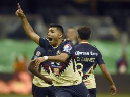 Para el 'Chino' Romero fue la noche del reencuentro con el gol, pues trajo la pólvora mojada durante cinco meses. AFP / A. Estrella