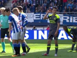 En el cuarto partido del PSV, donde milita Hirving Lozano, caía 2-0 ante el SC Heerenveen apenas al minuto cinco. TWITTER / @FOXSportsnl