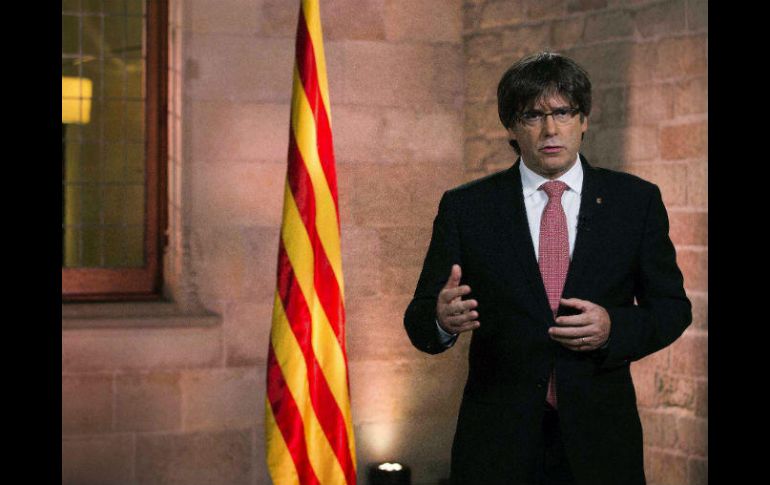 El presidente de la Generalitat de Cataluña, Carles Puigdemont, enfatizó que todo está listo para las votaciones del 1 de octubre. EFE / R. M. García