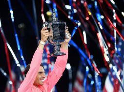 Rafael Nadal logró este domingo su decimosexto torneo del Grand Slam al ganar el Abierto de Estados Unidos. AFP / J. Samad