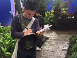 'Hoy tuvimos la visita de @elijahwood en #LaCasaAzul', escribió la cuenta del museo. FACEBOOK / Museo Frida Kahlo