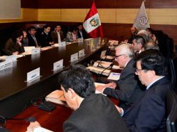 Miembos de la cancillería peruana, quienes decicideron la explulsión de Kim Hak-Chol. TWITTER / @CancilleriaPeru