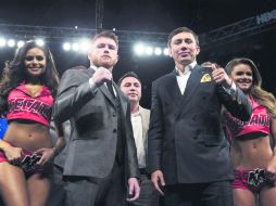 Para muchos, el kazajo Gennady Golovkin es quien porta la etiqueta de favorito para salir victorioso el próximo 16 de septiembre. AP /