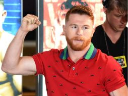 Saúl Álvarez se declaró listo después de casi dos meses de preparación para enfrentar este 16 de septiembre a Gennady Golovkin. AFP / E. Miller