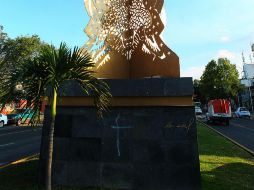 La escultura se encuentra en el camellón de Federalismo, entre las calles Hospital y Juan Álvarez. EL INFORMADOR / E. Barrera