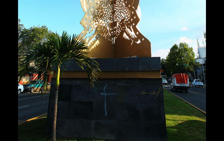 La escultura se encuentra en el camellón de Federalismo, entre las calles Hospital y Juan Álvarez. EL INFORMADOR / E. Barrera