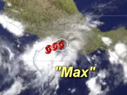 ''Max'' es huracán categoría 1 y ya se encuentra en las costas del Océano Pacífico. YOUTUBE / smnmexico