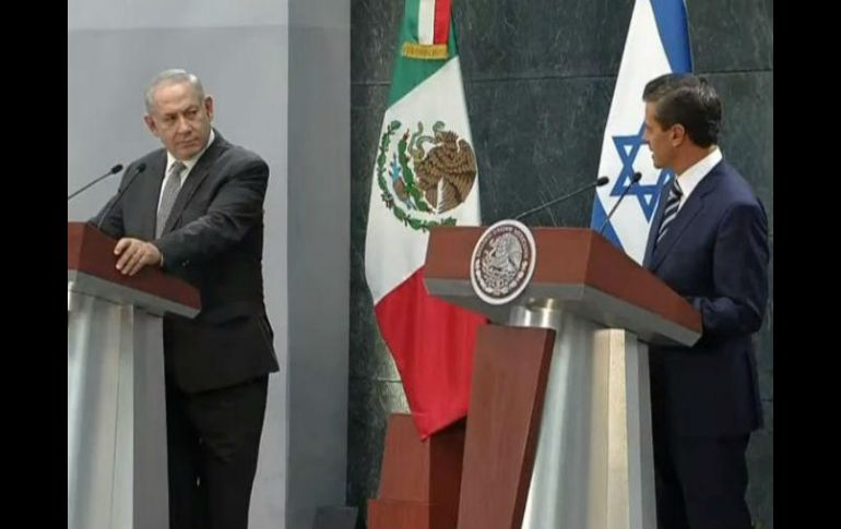 Enrique Peña Nieto y Netanyahu ofrecerán en el salón Adolfo López Mateos de la Residencia Oficial un mensaje a los medios. TWITTER / @PresidenciaMX