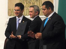 Miguel Ángel Mancera rindió su Quinto Informe de Gobierno. NTX / J. Espinosa