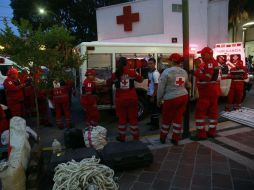 Los rescatistas de la Cruz Roja Jalisco llegarán a la Ciudad de México a las 07:00 del miércoles. EL INFORMADOR / M. Vargas