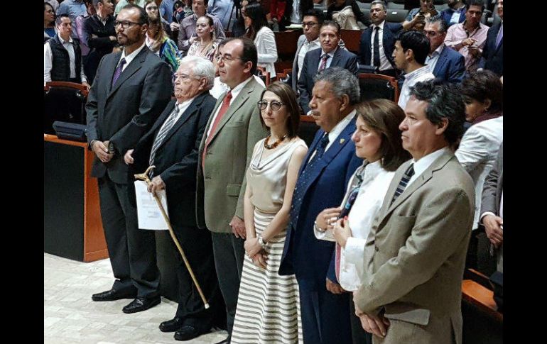 A la toma de protesta de la Comisión de Selección del SAEJ faltaron Juan de la Borbolla (rector de la UP) y la emrpesaria María Lazo. FACEBOOK /