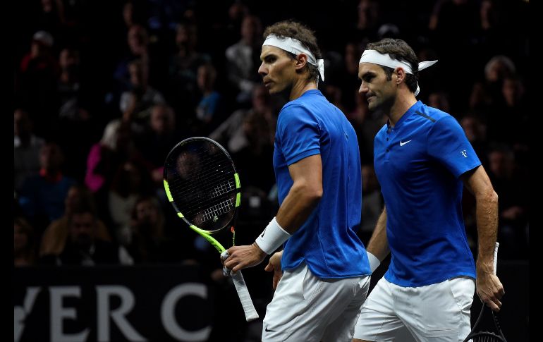 Nadal y Federer ganan su primer partido juntos en dobles