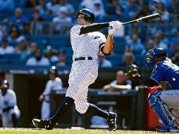 El toletero de los Yankees, Aaron Judge, conectó su primer cuadrangular de la tarde ayer ante los Reales, en el tercer inning.