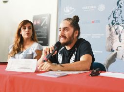 Anuncio. Gabriela Escatel y Miguel Ángel Gutiérrez durante la presentación de las actividades. EL INFORMADOR/G. Gallo