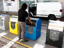 Los Puntos Limpios son plataformas soterradas con cuatro buzones para separar la basura en cuatro categorías. EL INFORMADOR/A. Camacho