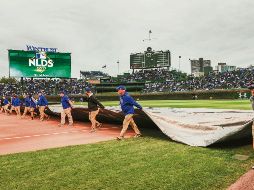 Wrigley Field. El estadio casa de los Cachorros no estaba en condiciones para el juego programado ayer. EFE/T. Maury